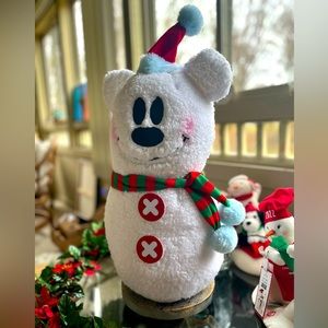 🎄DISNEY🎄2ft. Tall Winter/Santa Mickey Snowman Plush Decoration